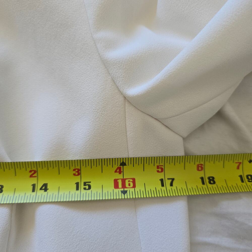 Express Womens Double Breasted White Blazer Size S Classic Elegant Minimalist - Picture 10 of 11